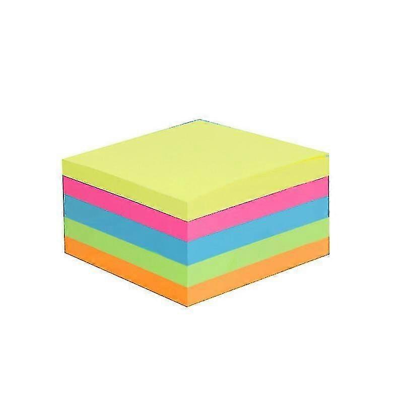 500 Pcs 76 X 76 Mm Multicoloured Rainbow Sticky Notes