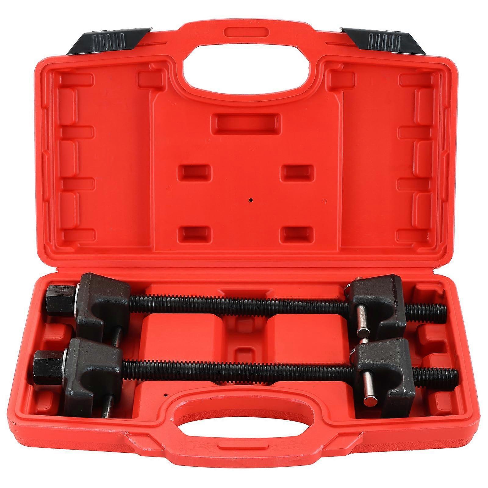Macpherson Strut Spring Compressor Tool Dual Kit for 2WD/4WD Coil Springs, Heavy-Duty Steel, Adjustable Design