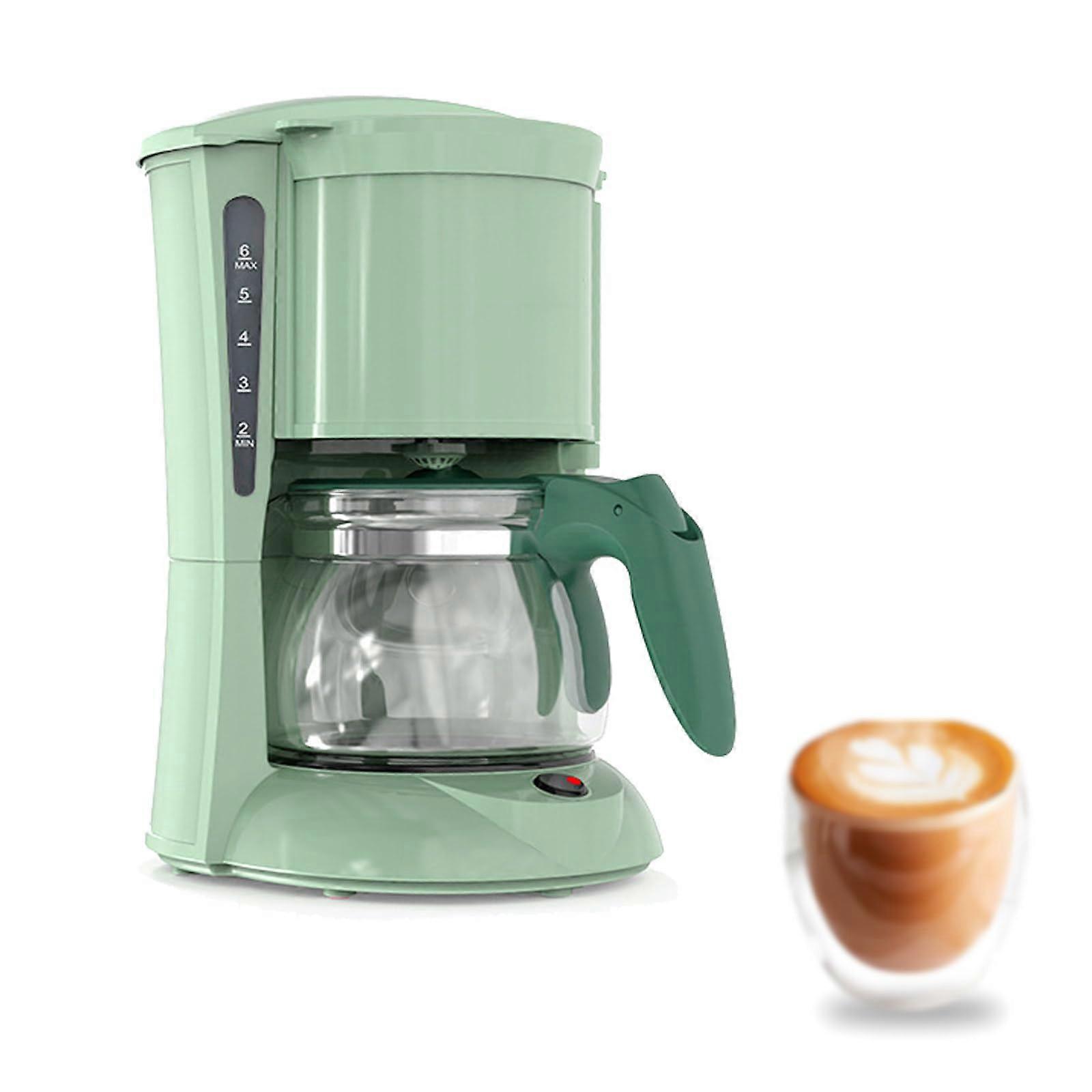 Coffee Maker Espresso Machine for Home Use, Single Cup with Glass Pot and Thermostatic Heating Feature