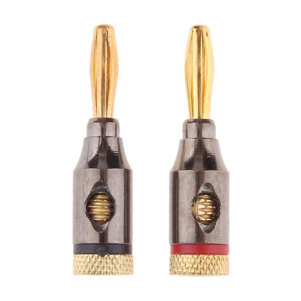 2Pcs 4mm Banana Dual Speaker Connector