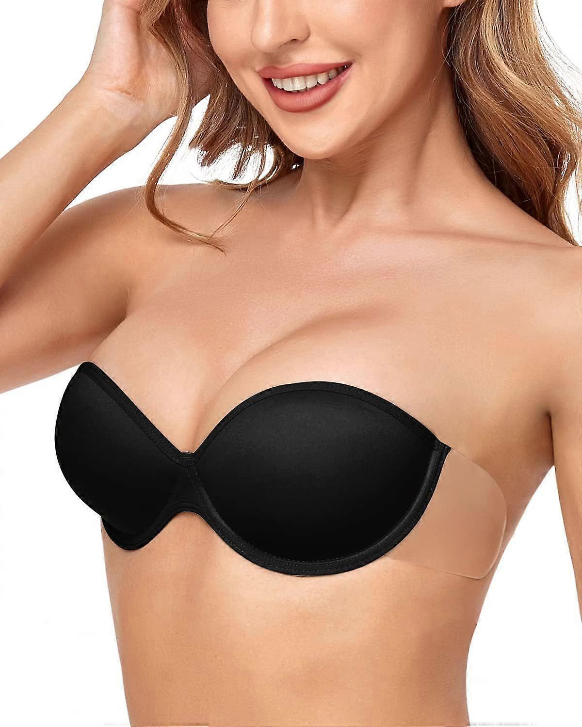 2025 Latest Model  Women's Push up Backless Strapless Bra Adhesive Plunge