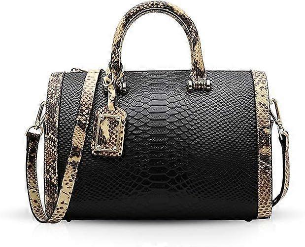 Vintage Ladies Handbags Genuine Leather Shoulder Bag Crocodile Pattern top Handles