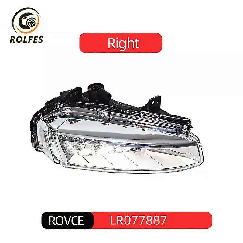 ROLFES Left/Right Car Front Bumper Fog Lamp LED Headlights LR077887 LR077888 compatible for Land Rover Discovery 2015-2019 L550