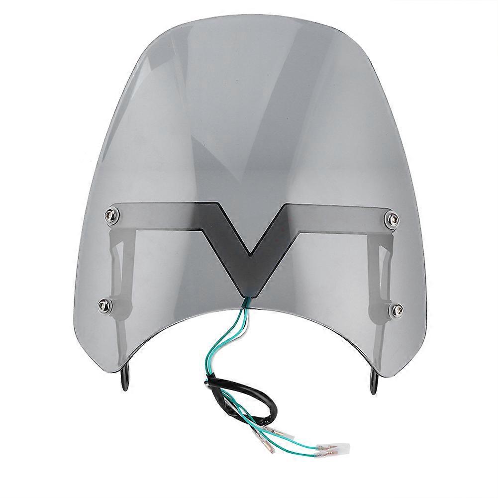 Motorcycles Wind Deflector Front Windshield W/V Lights LED Turn Signals Fit for YAMAHA