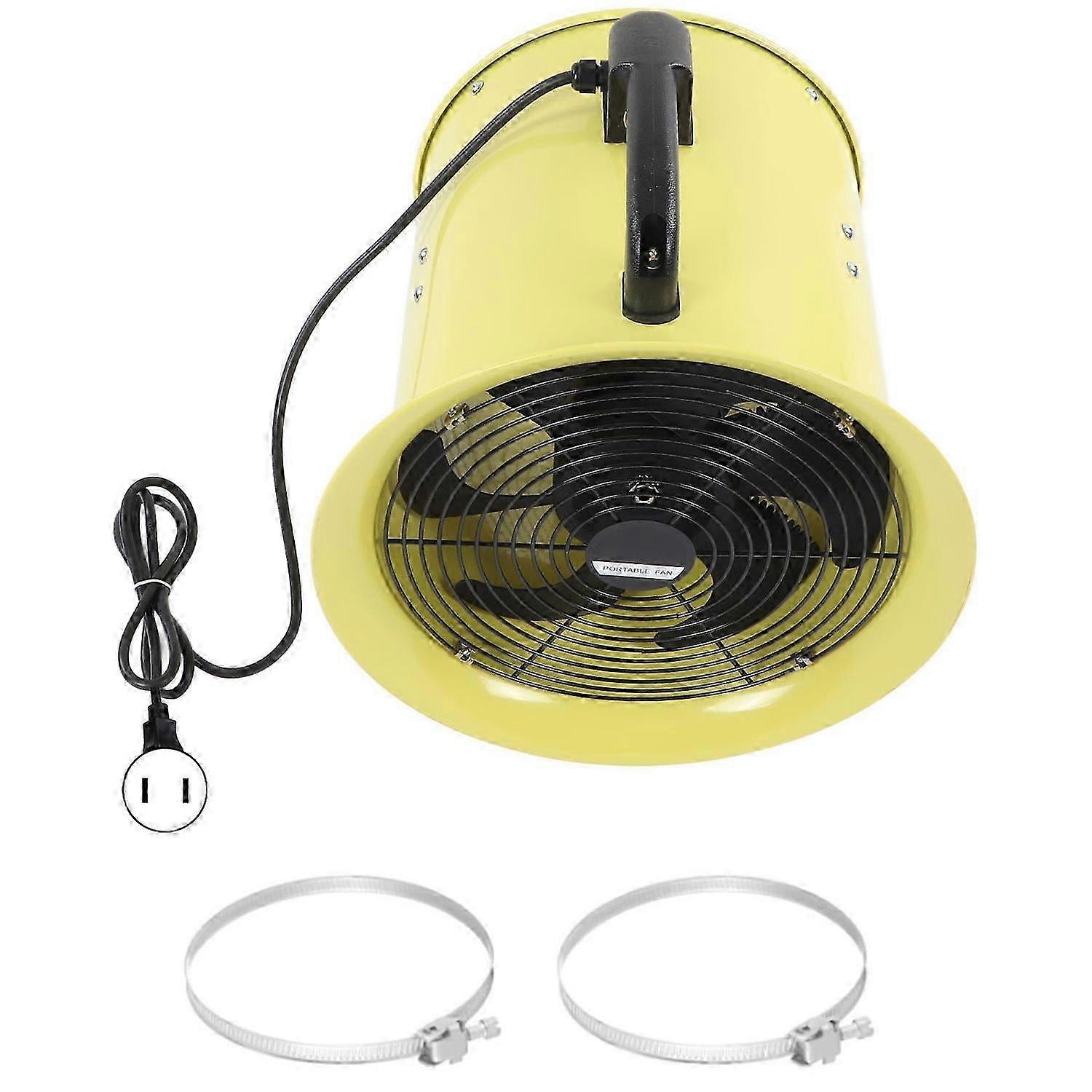 12In Utility Blower Fan Quickly Air Moving High Velocity Portable Ventilation Fan With 5m Hose For H