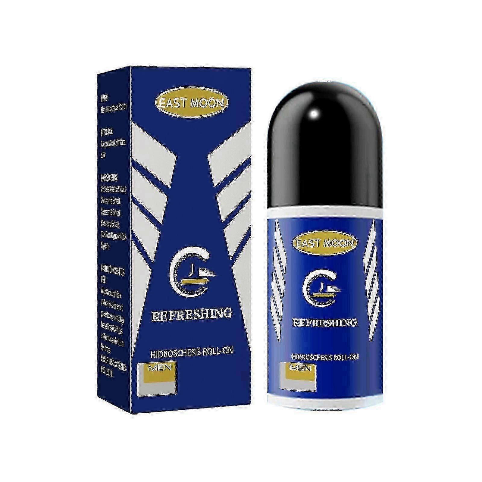 Men's Antiperspirant Roll-On Clean Underarm Sweat Odor Refreshing And Lasting Fragrance Roll-On Perspirant Suppression