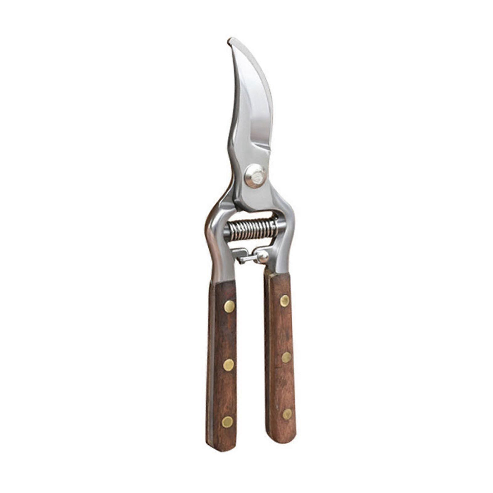 Lightweight Wooden Handle Pruning Floral Garden Tree Branch for Sharp Blade Trim Scissors Bonsai Gardening Hand Tools