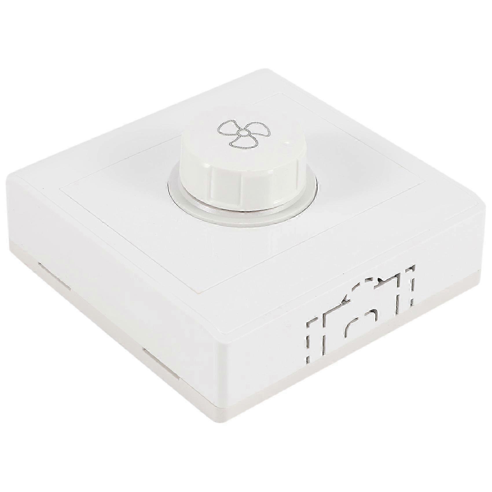 2Pcs Ceiling Fan Speed Controller, Stepless Surface-Mounted Adjustable Switch Governor Regulator