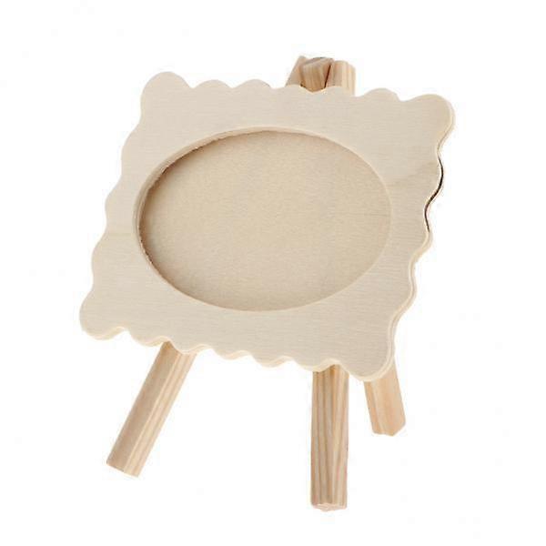 10-30pack Unfinished Wood Photo Frames Easel Design Picture Frame for Kids DIY
