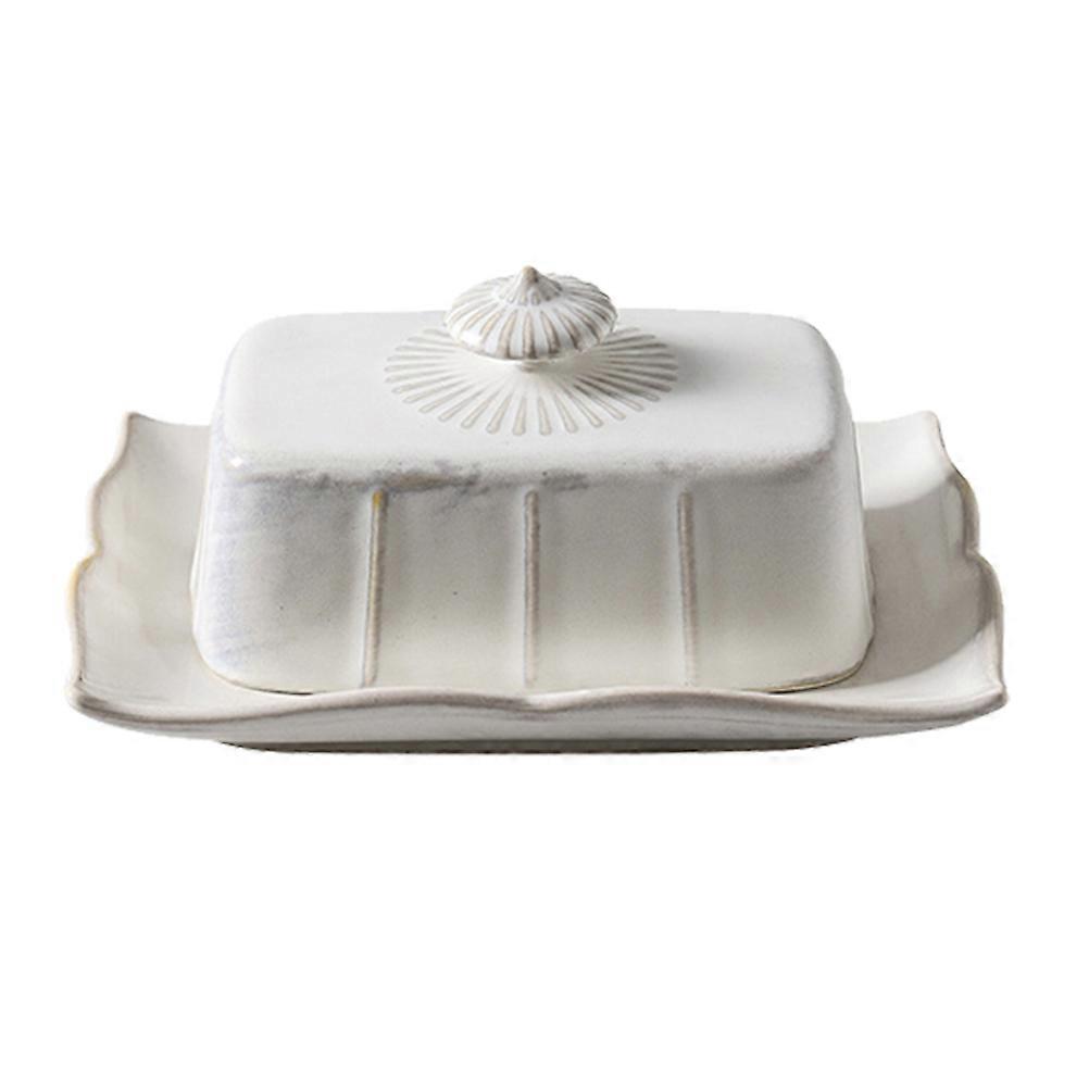 Practical Ceramic Plate with Lid, Wonderful Size for Storing Daily Essentials