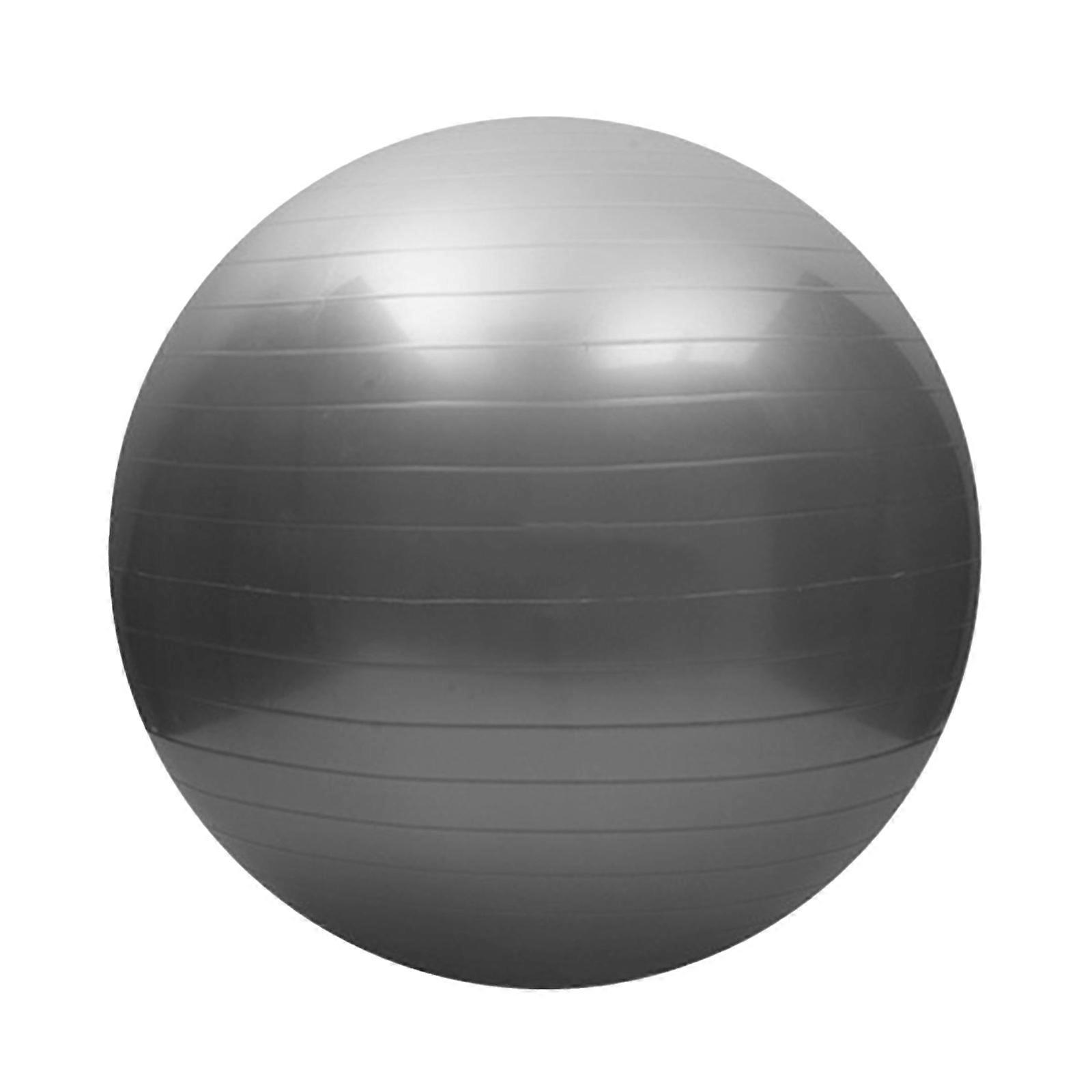 Thicken Gym Workout Fitness Balls Stability Ball Chair Balance Trainers Exercise Ball for Workout Pilates Stability  45cm Silver