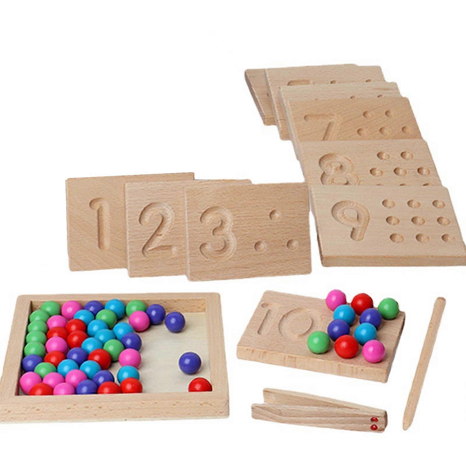 Kids Color Sorting Toy Brain Developmental Math Toy Early Learning Board Preschool Education Teaching Aid Tracing Board