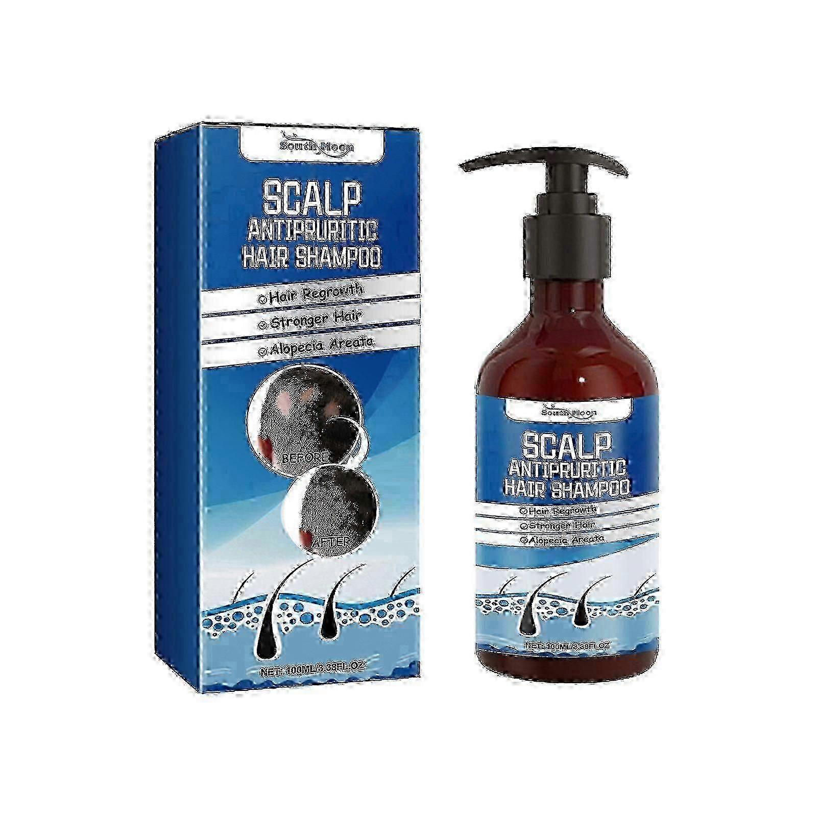 Scalp Antipruritic Hair Shampoo, Smoothing Hair And Moisturizing Scalp Dense Hair Anti-Fixative Shampoo