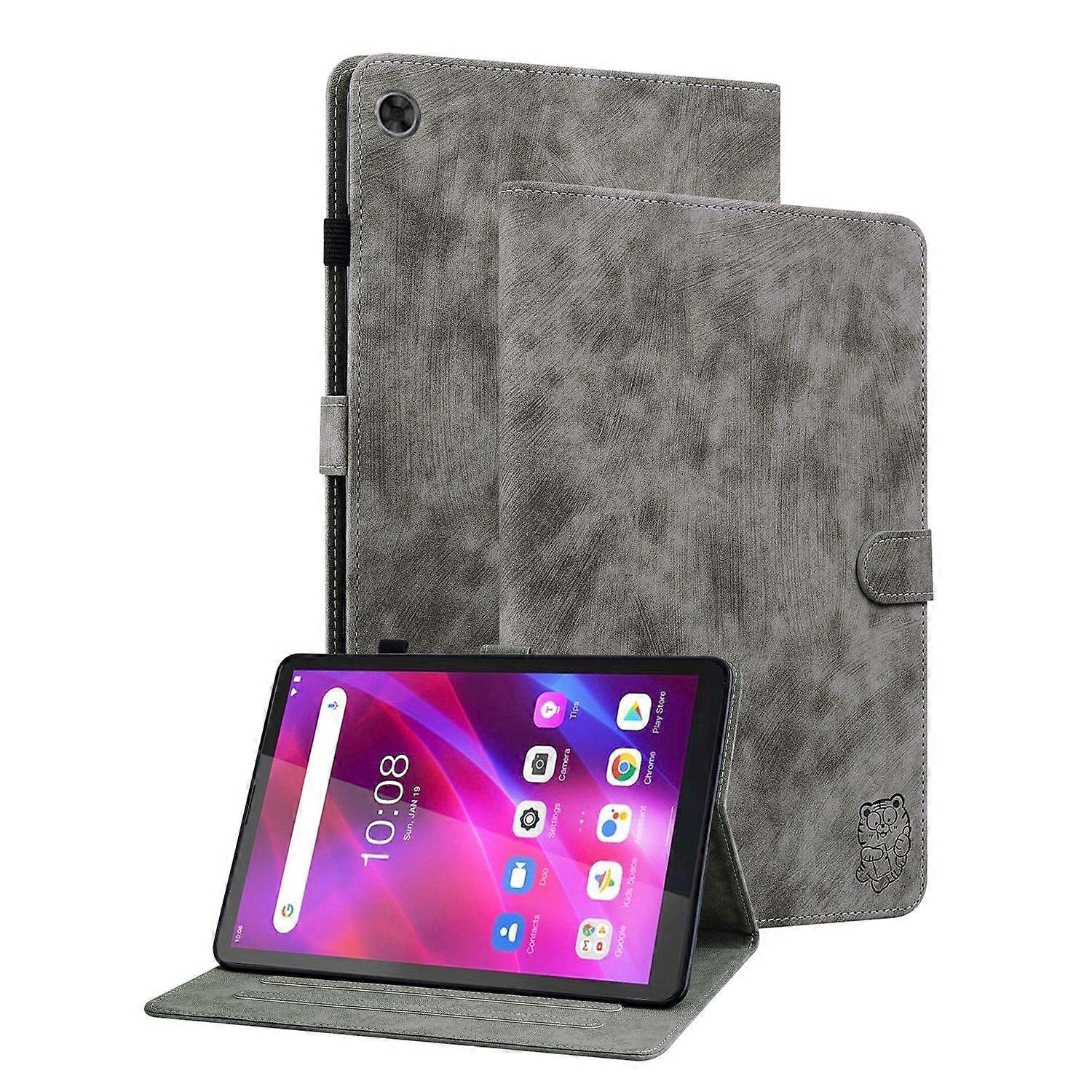 Tiger Leather Tablet Case For Lenovo Tab M7 3rd Gen
