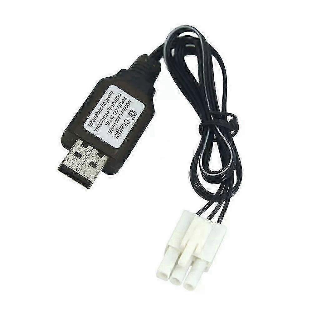 6.4V 2S 650mAh 锂电池/ EL4.5-3P 母头 P-TO-R,适用于遥控卡车汽车快艇