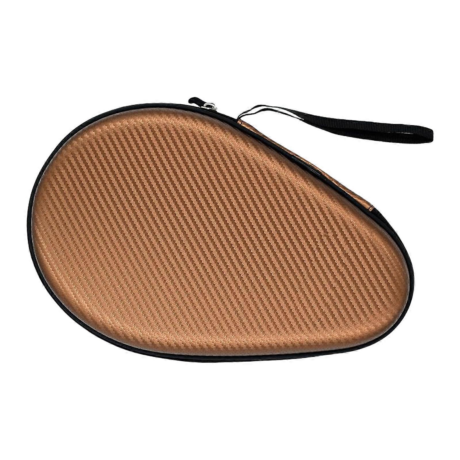 Storage bag for table tennis rackets with zipper, protective bag for table tennis rackets Khaki