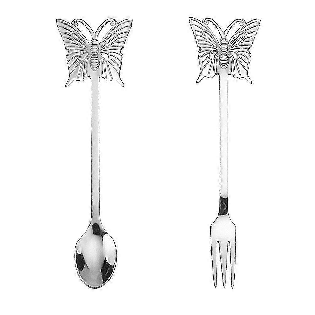 Stainless Steel Scoop Fork Convenient Tableware Exquisite Flatware