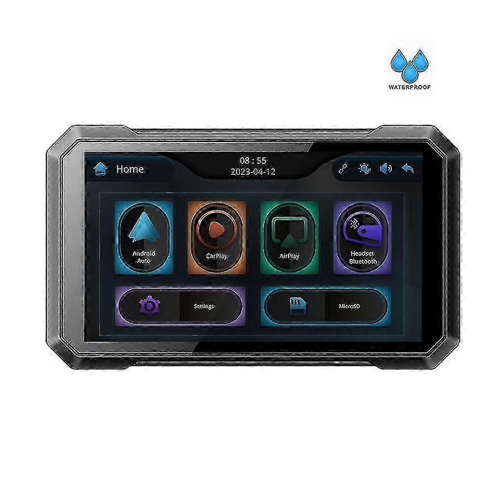7 inch IP65 Waterproof Wireless Multimedia Motorcycle Car Linux System Portable Car Navigation
