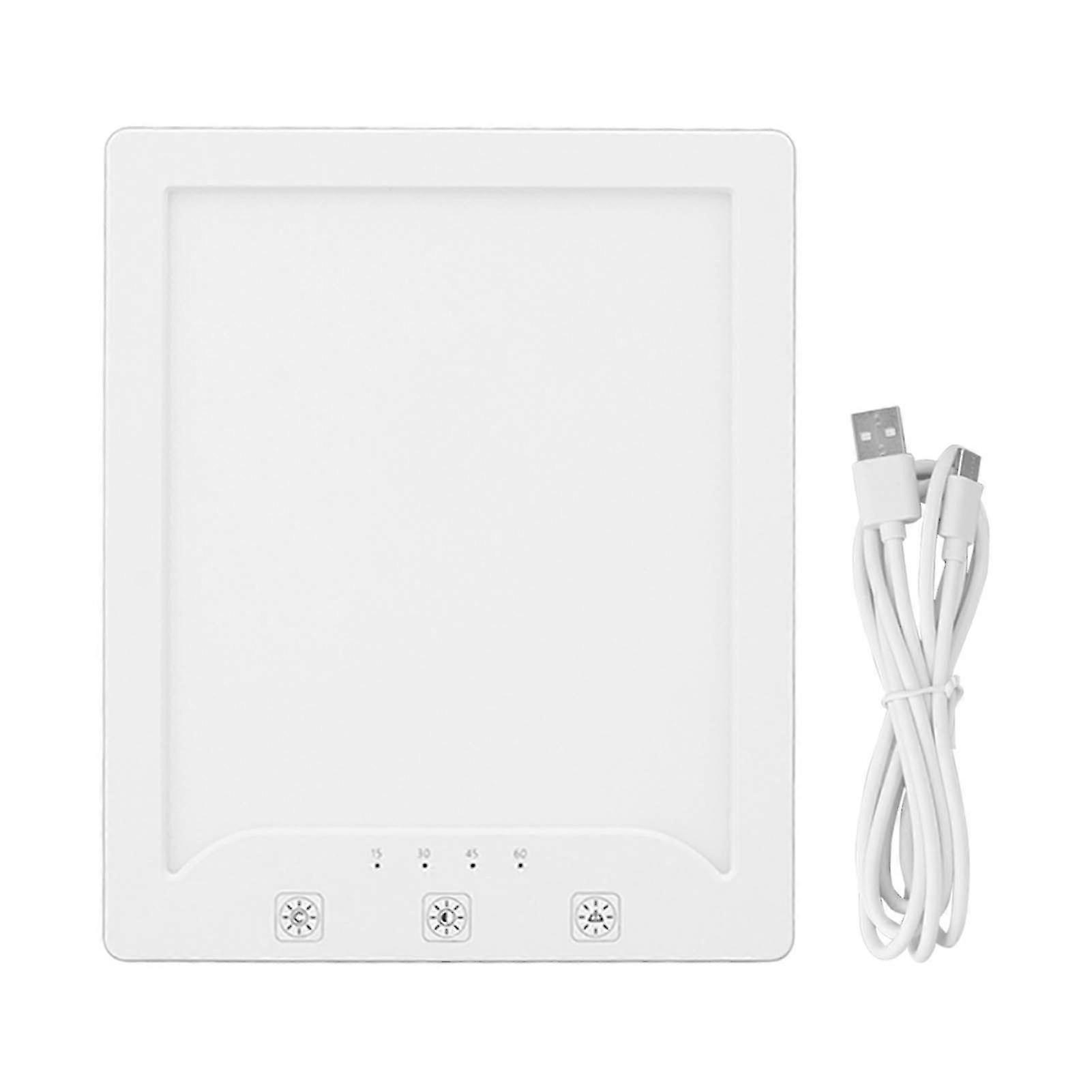 USB UV Free Sun Lamp Mimicking Natural Sunlight with 10000lx Brightness, 3 Adjustable Color Temperatures, and 10 Levels of Brightness for Ph