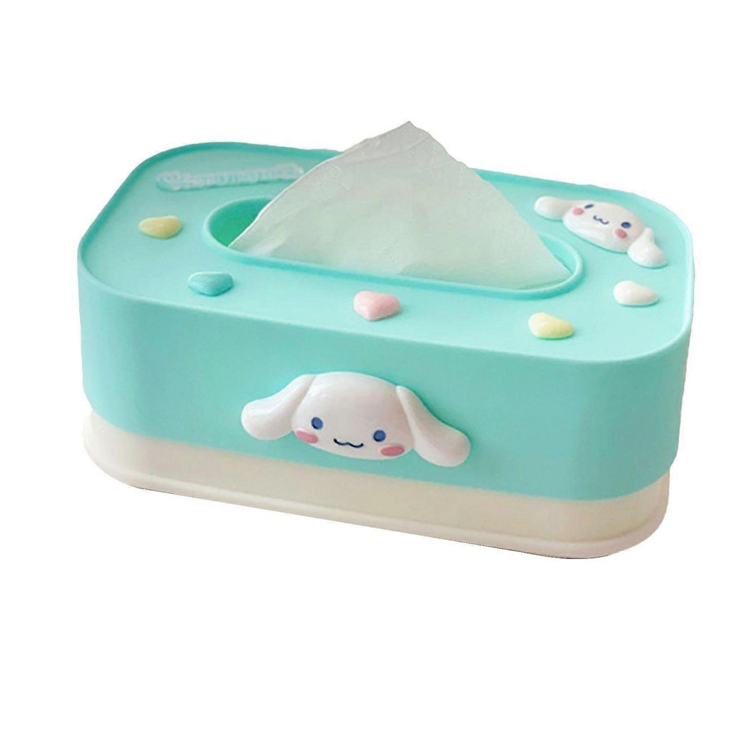 Cute Dog Shape Adjustable Plastic Tissue Box Holder For Bedroom And Living Room - Rectangular Design