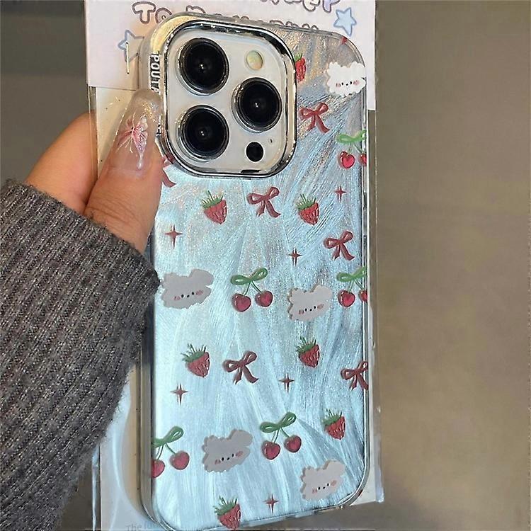 Compatible For iPhone 15 Pro Cover PC+TPU Phone Shell Cartoon Pattern Phone Case