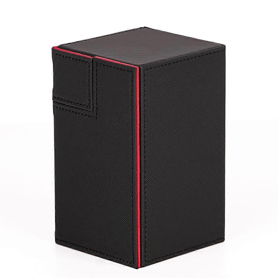Ultra 100+Cards Deck Box for Magical All the Cards Keyforge,Black Red