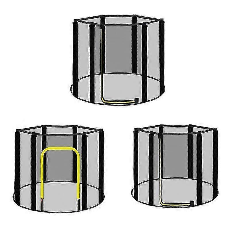 12M/14M/15M UV-Resistant Trampoline Safety Net for 6-Pole Garden Trampolines (Net Only)