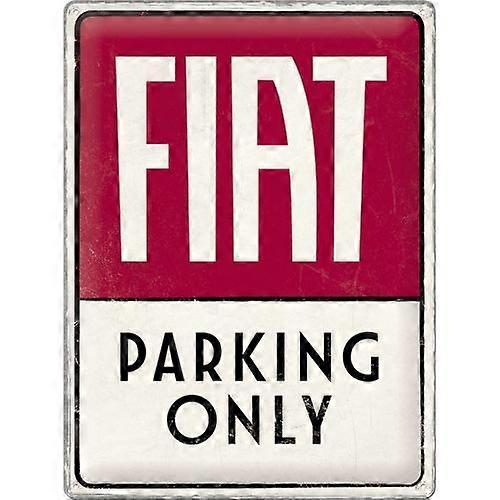 Nostalgic-Art Fiat Large Sign (30x40cm) - Parking Only
