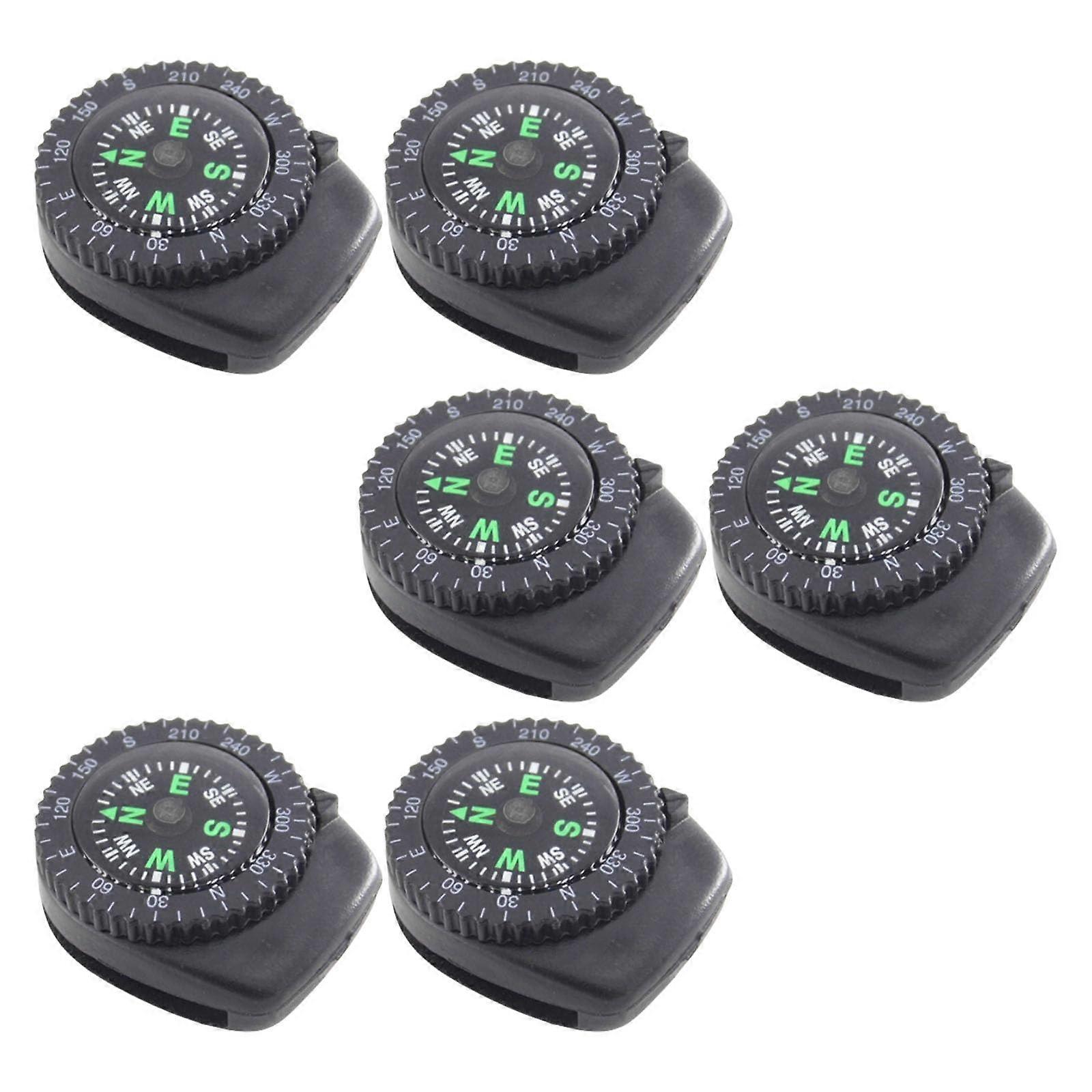 6PCS Compacts Removable Compasses Wristband Multifunctional Wrist Compasses For A Safe Mountain Climbing Ref: 1347