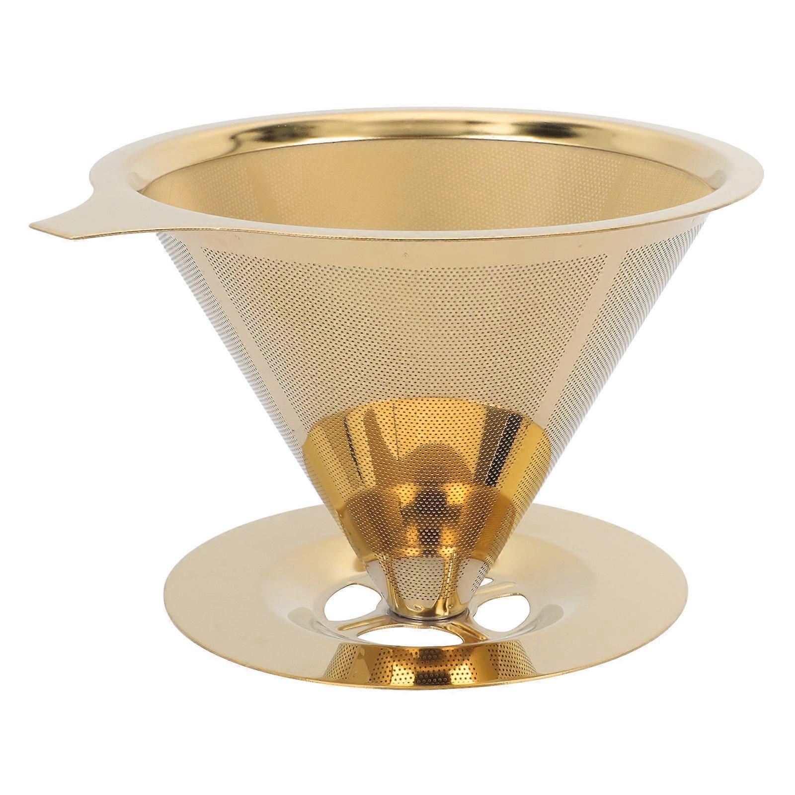 Stainless Dripper, Drip Coffee Filter with Delicate and Sturdy Construction