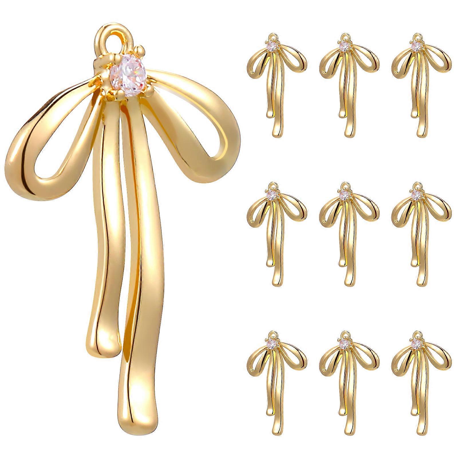 Stylish Bow Charms with Robust Build for Versatile Jewelry Applications