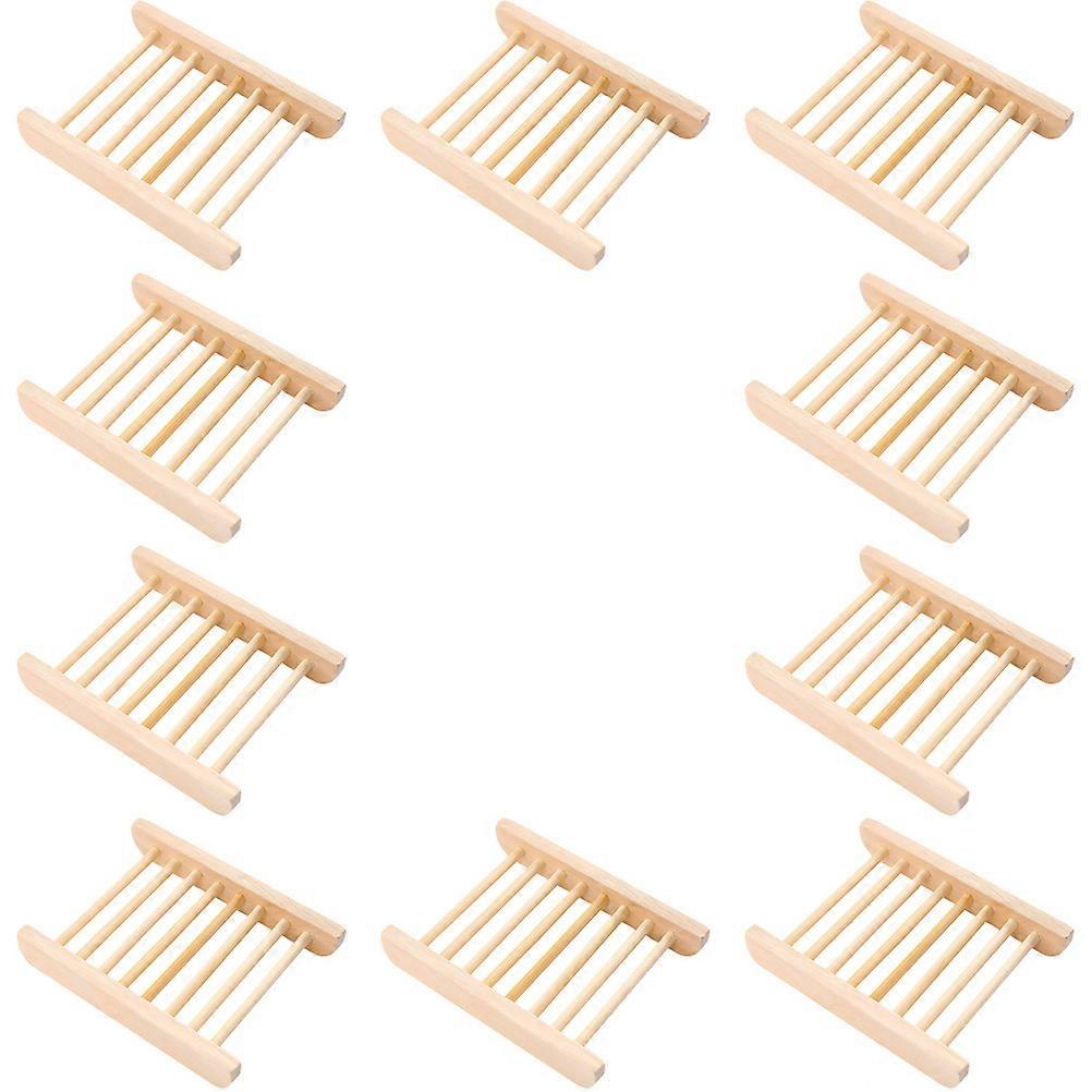 Here's a well structured product description for your **10pcs Wooden Soap Dish Tray**:
### πΏ 10pcs Wooden Soap Dish Tray β No Drill Self