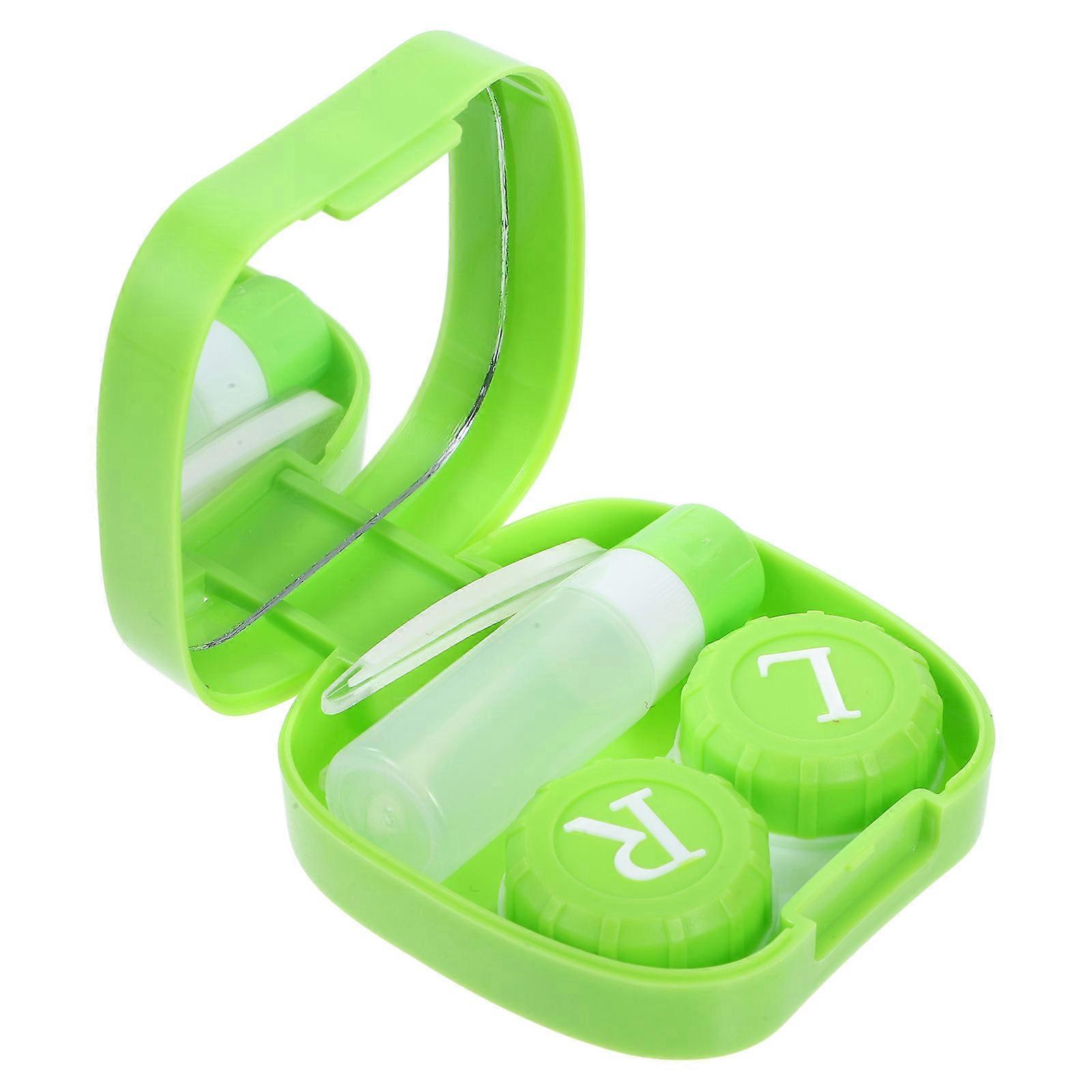 Practical Lens Case with Mirror for Travelling and Everyday Use
