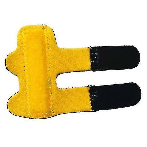 5xFinger Splint Brace Straightener Corrector Support Protector PainEase Yellow