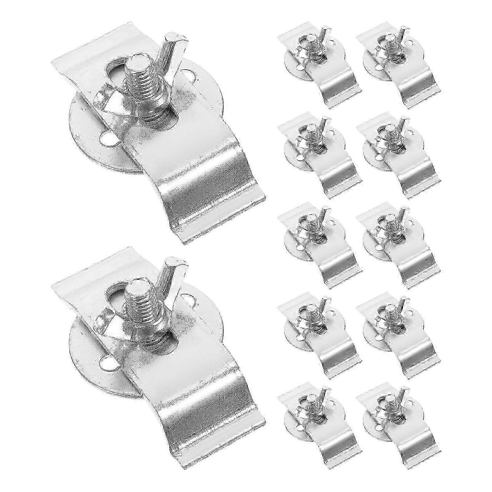 مشابك حوض Undermount ، مشابك دعم حوض المطبخ المصنوعة من الفولاذ المقاوم للصدأ المكونة من 12 قطعة للتثبيت الآمن على الطرق السريعة