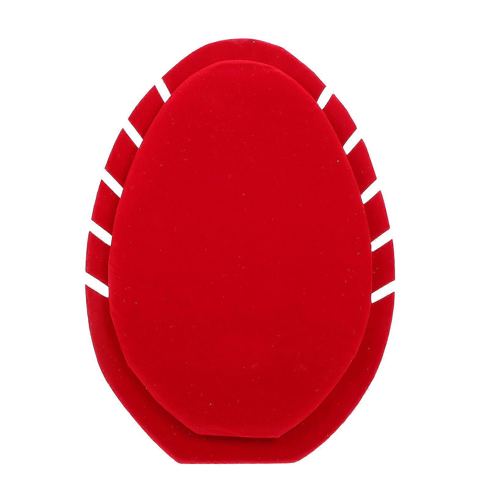 Classic Necklace Display Rack Jewelry Display Synthetic Material 29X21X2CM Red 1Pack