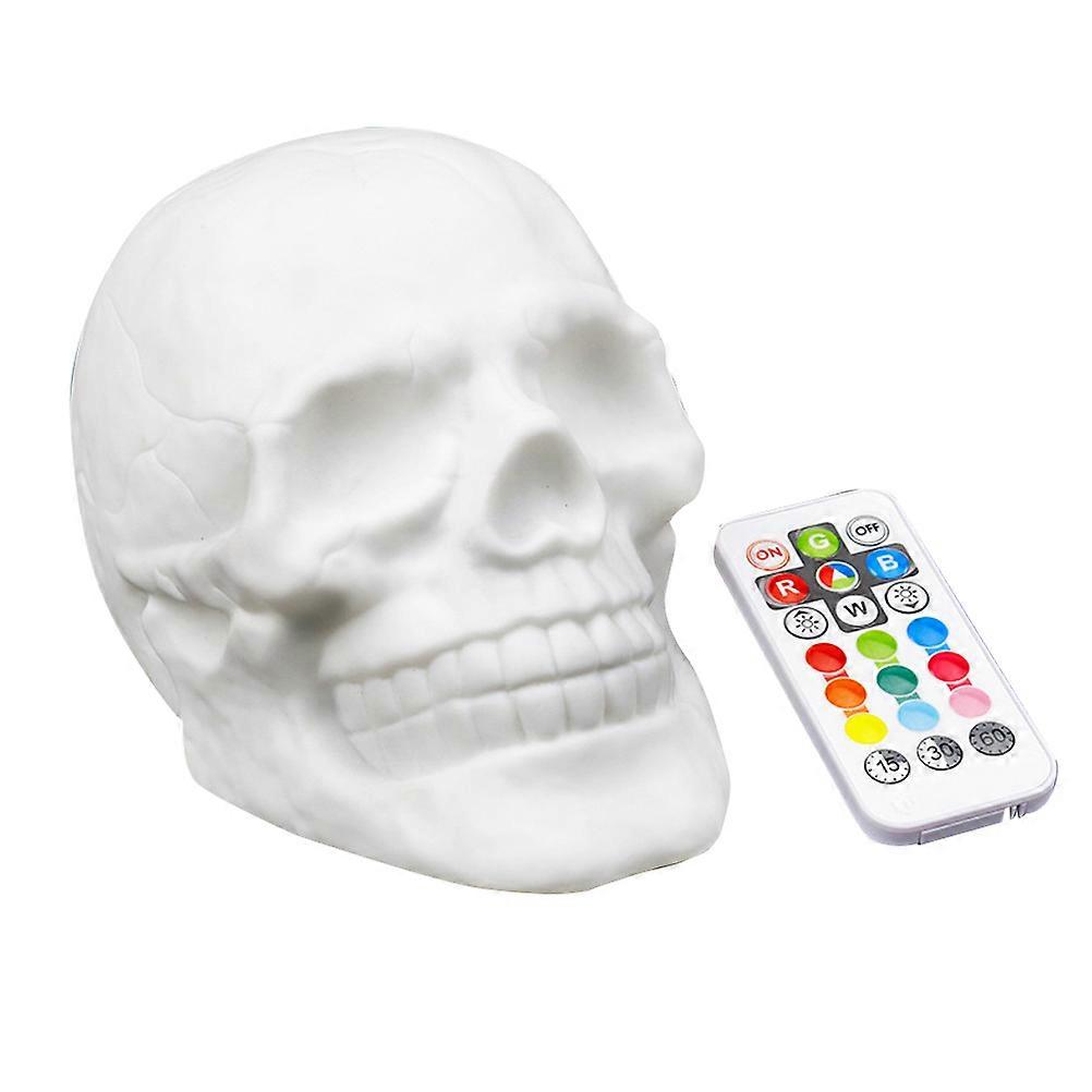Lampe de table crâne Veilleuse LED colorée Technologie de télécommande 71x43x49in Pour les utilisateurs généraux 1Set