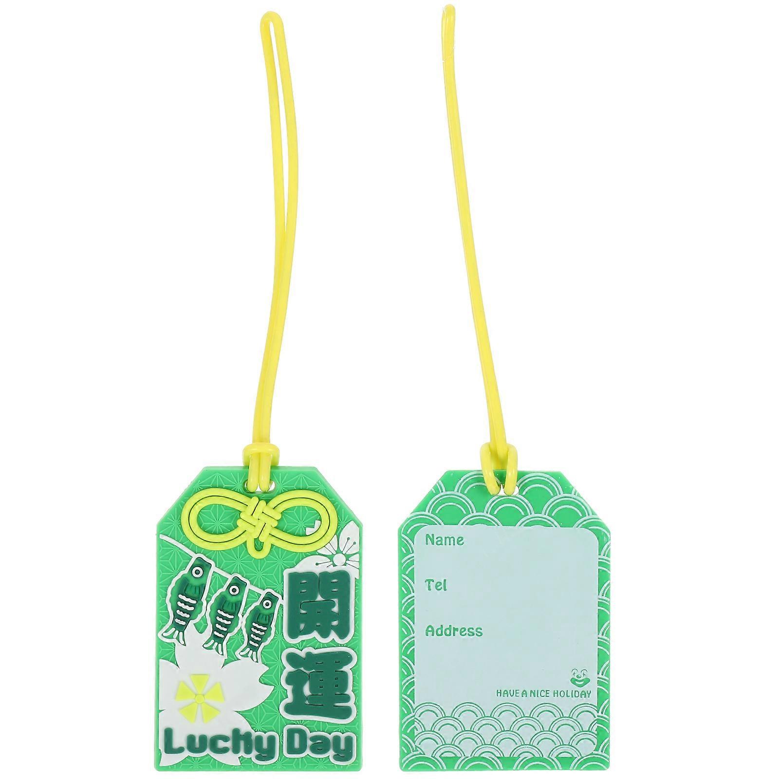 Suitcase Hanging Labels Luggage Tags For Travel Family Members Use 8X5X0.3CM 2Pcs