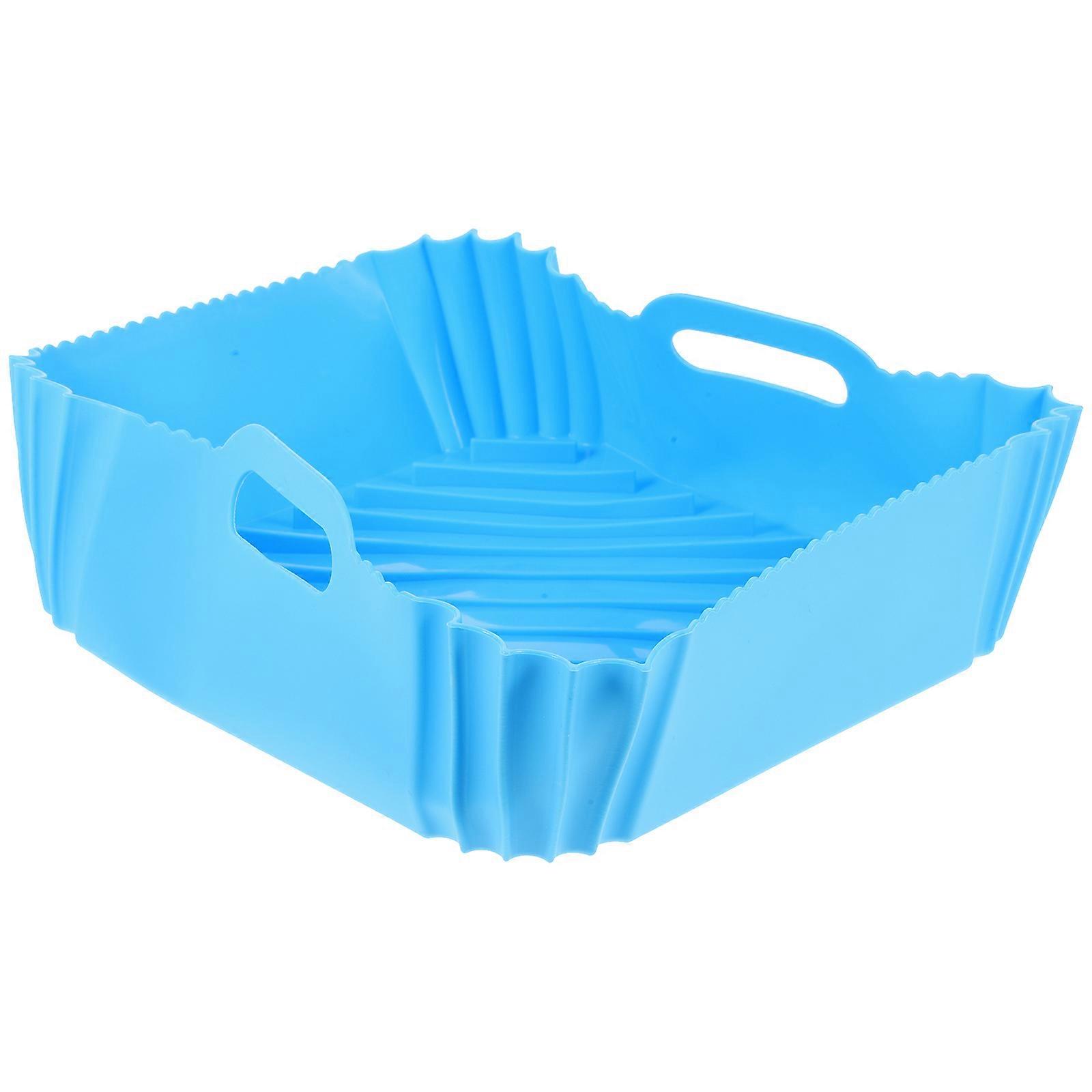 Air Fryer Insert Silicone Baking Pot Non-Stick Heat Distribution for Home Cooks 22x21cm 1Pcs
