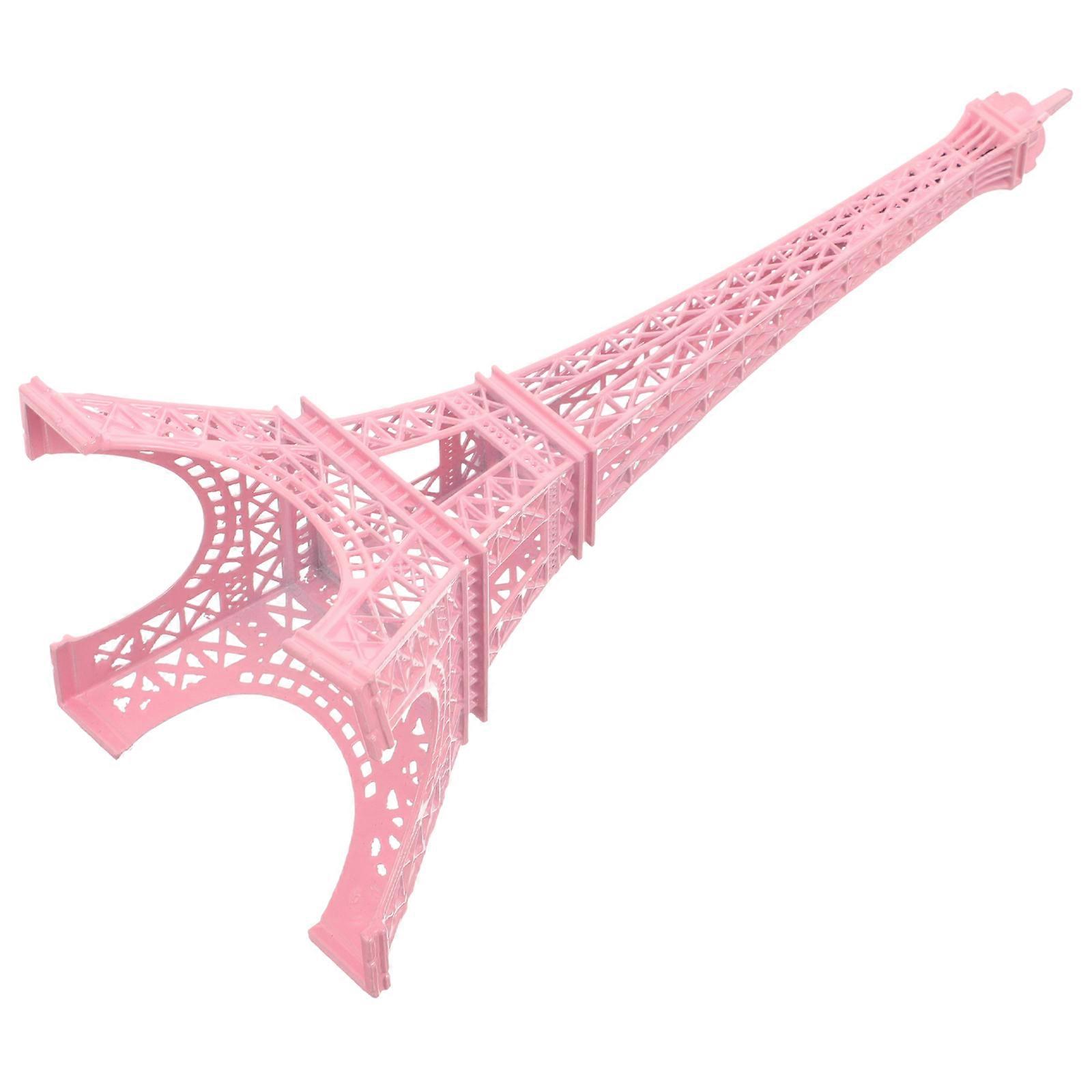 Decorative Centrepiece Pink Eiffel Tower Model Restaurant Decoration 18.00X7.00X7.00CM Eiffel Tower Shape Home Use 1Pcs