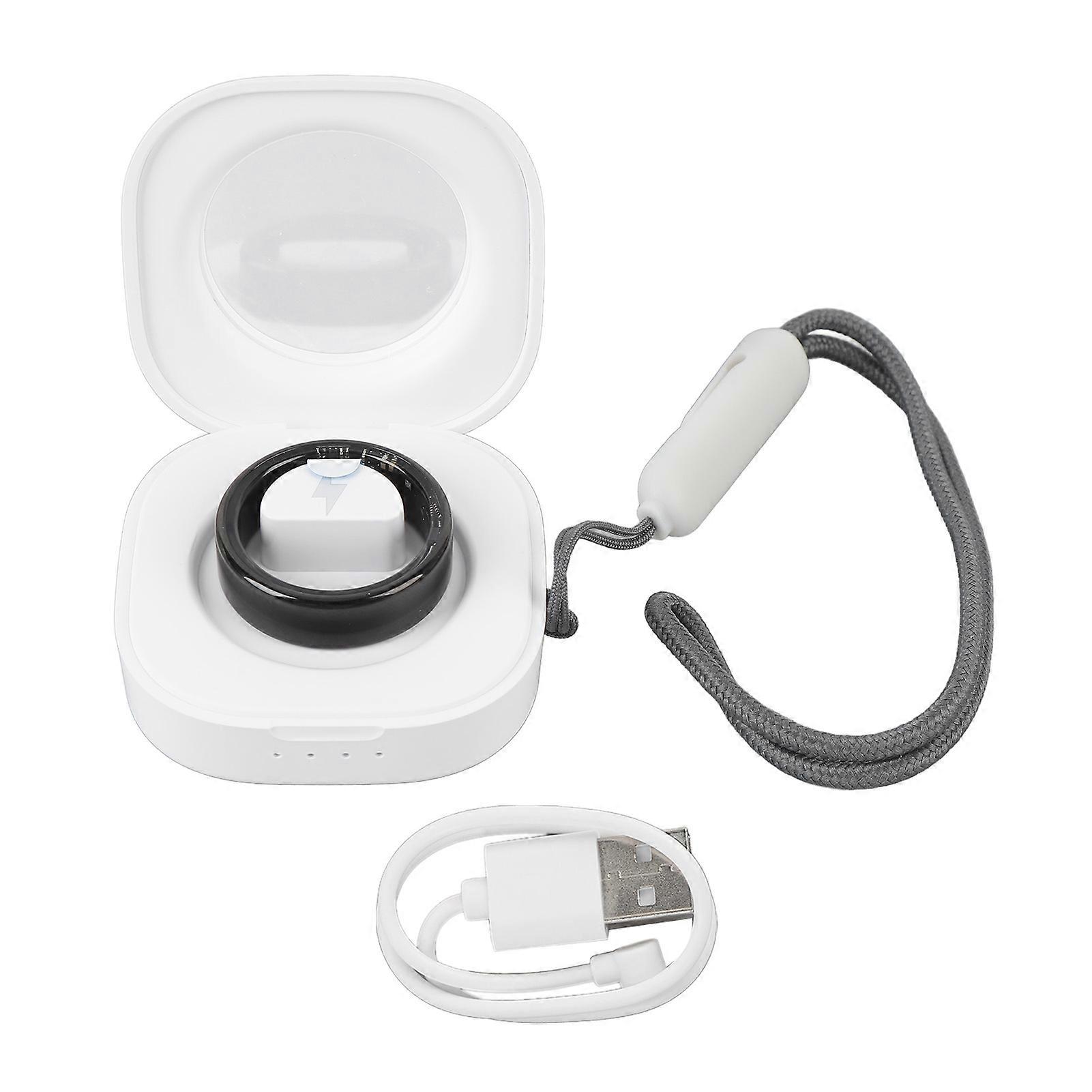 5 ATM Waterproof Bluetooth Smart Ring, Multi-Mode Health Monitor Activity Tracker, Black, 2.1cm Inner Diameter, 6.7cm Inner Circumference