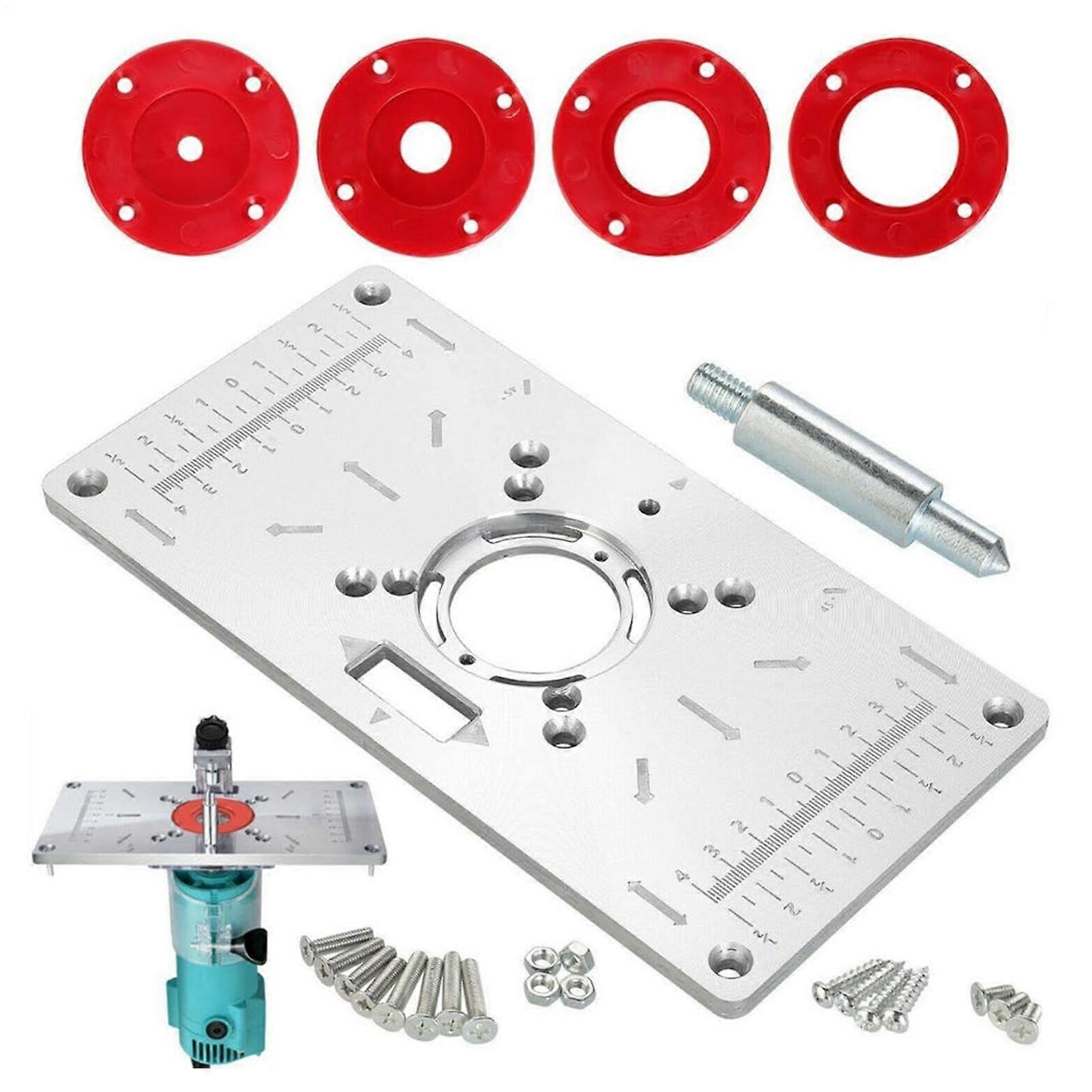 Router Table Mounting Plate Aluminium Router Plate for Woodworking