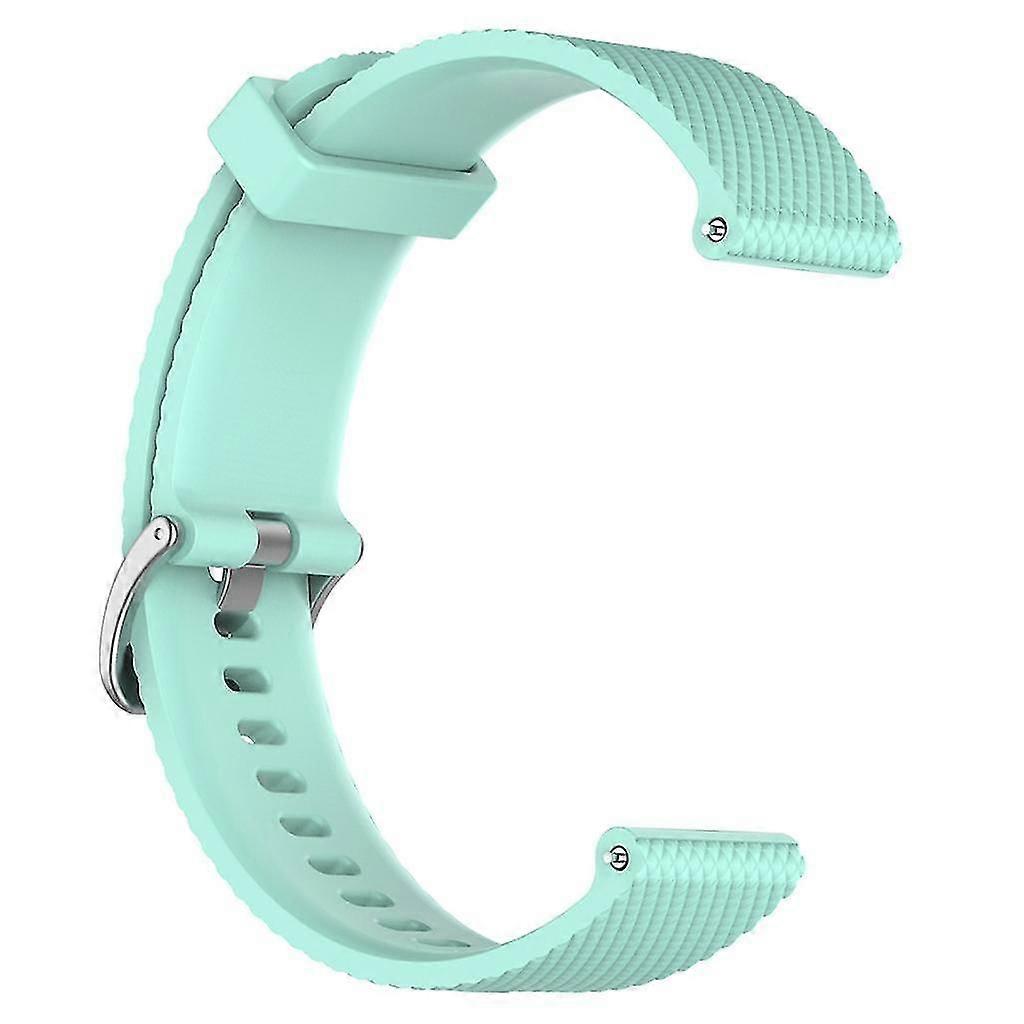 Soft Silicone Watch Strap/Band with Quick Release Pins 22mm for Polar green