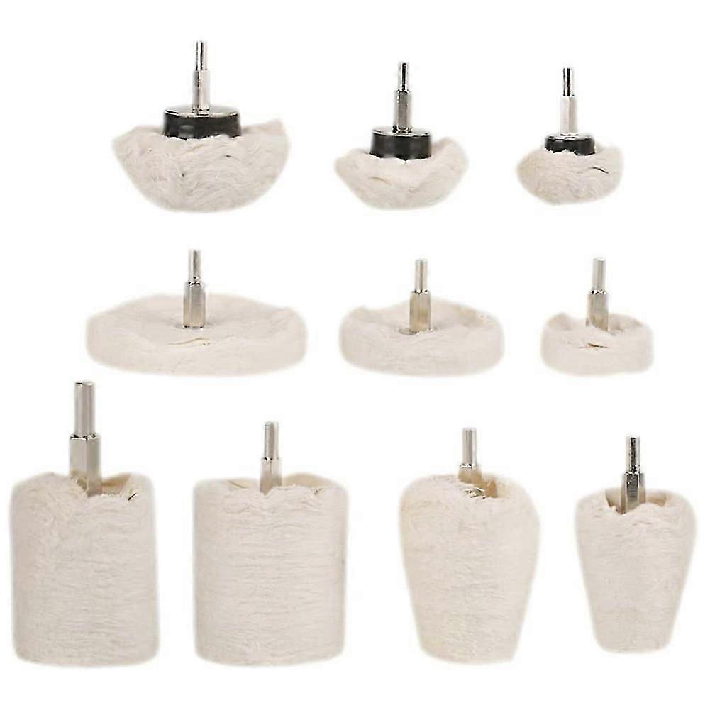 10pcs vari lucidatura mop lucidatura ruota pad kit