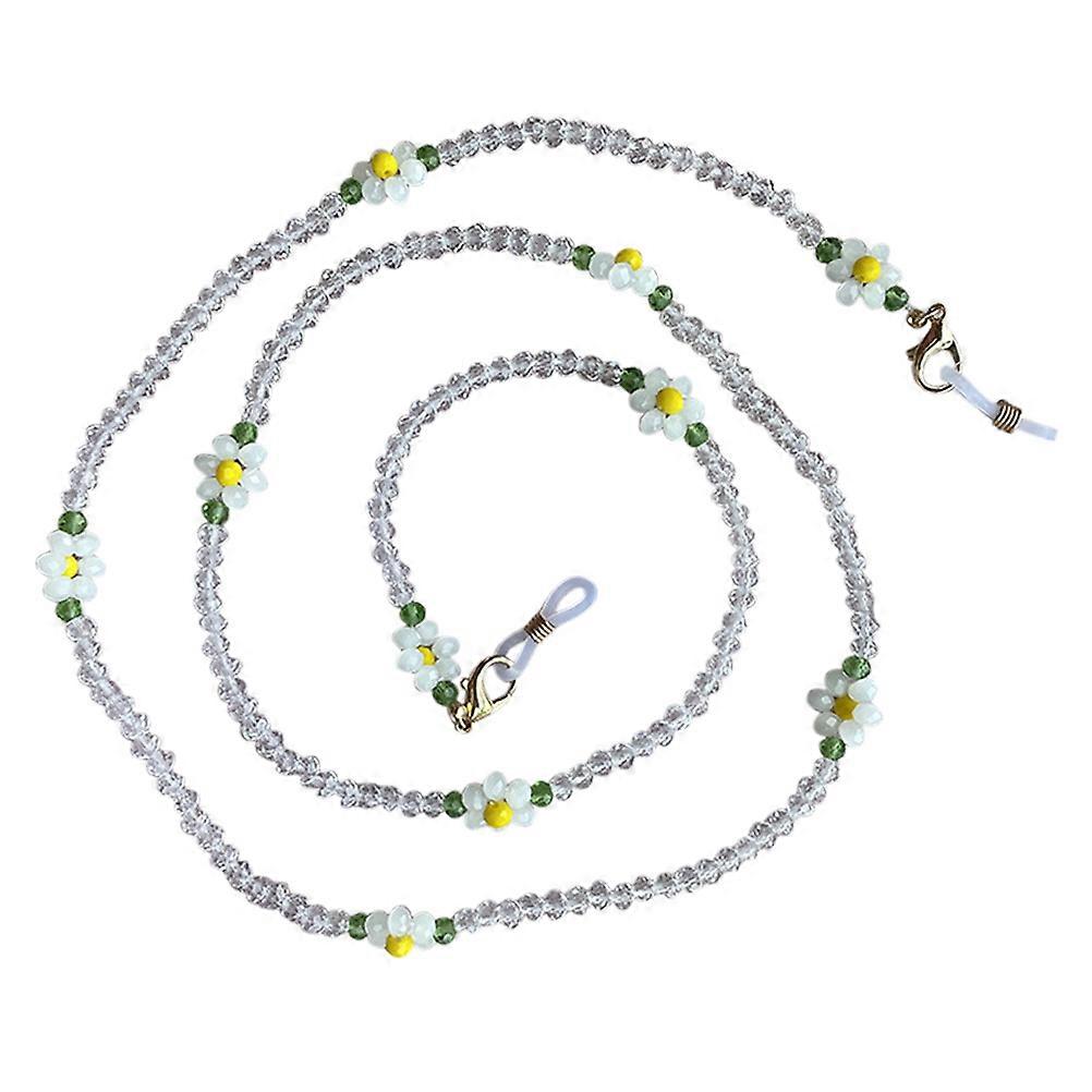 1pc Anti dropping Mask Hanging Chain with Crystal Beads Necklace Eyeglasses Chain