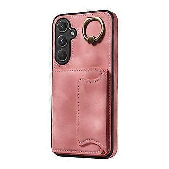 Case For Iphone 13pro Rose Gold - Skin-feel Second Generation Ring Buckle Left And Right Opening Ski Zz572