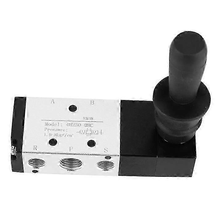Pneumatic Manual Control Valve 5 Port 3 Position Lever Valve 0~0.8Mpa