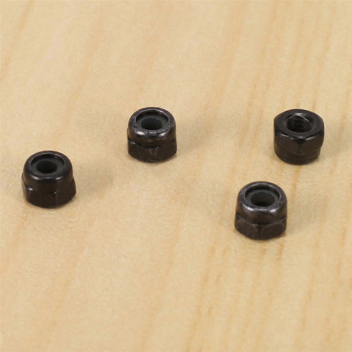 M2 Zinc Plated Nylock Nylon Insert Hex Lock Nuts Black 300pcs