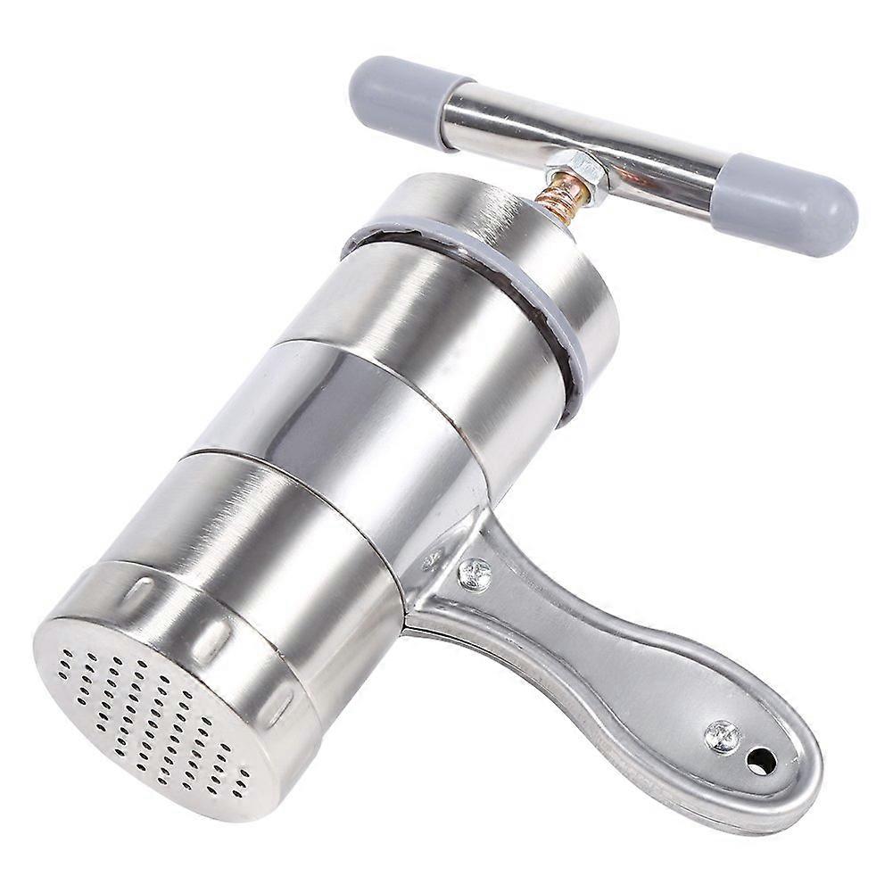 Portable Manual Pasta Machine Stainless Steel Pasta Press with 5 Heads for Home Restaurant Use Printing Machine