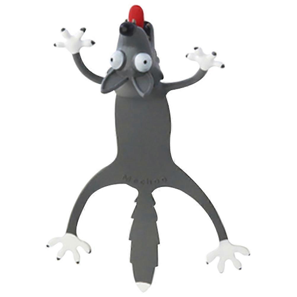 Students Bookmark PVC Material Three-Dimensional Animal Shape Bookmark For Reading 1Pack